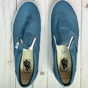 Men’s Blue Vans slip ons